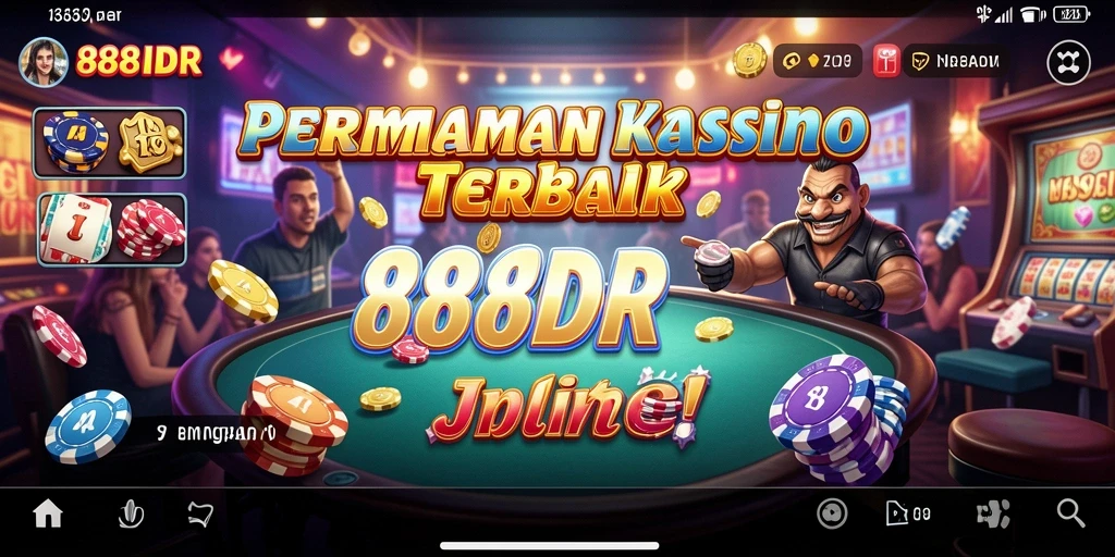 Tampilan permainan kasino yang seru dan menghibur di 888IDR.
