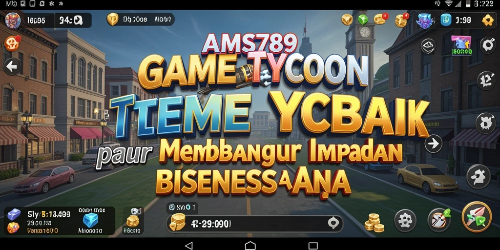 Tampilan gameplay <strong>AMS789</strong> dengan berbagai aktivitas bisnis yang menarik.