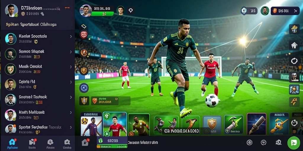 Tampilan dinamis gameplay taruhan olahraga di D73.