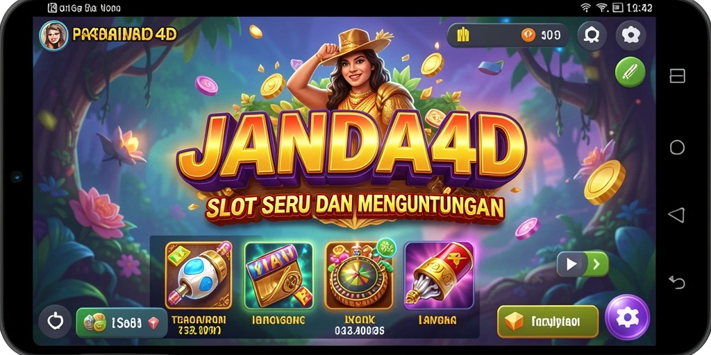 Screenshot gameplay JANDA4D menampilkan grafik Slot yang menawan.