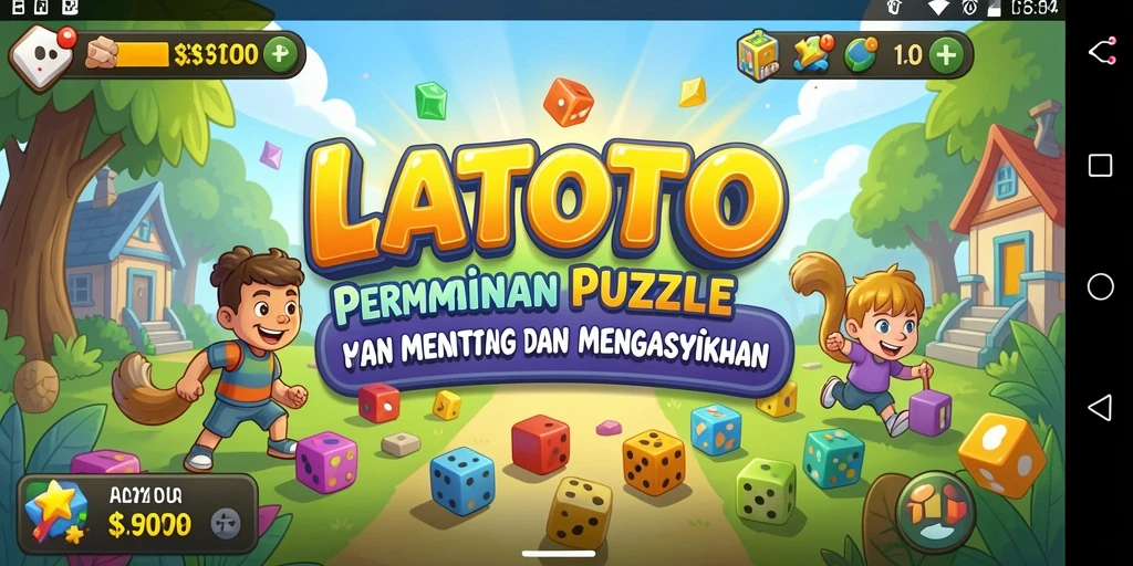 Screenshot gameplay LATOTO menampilkan teka-teki yang menantang dan interaktif.