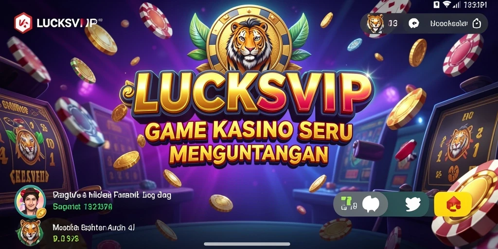 Tampilan menarik dari gameplay Kasino LUCKSVIP yang mengasyikkan.