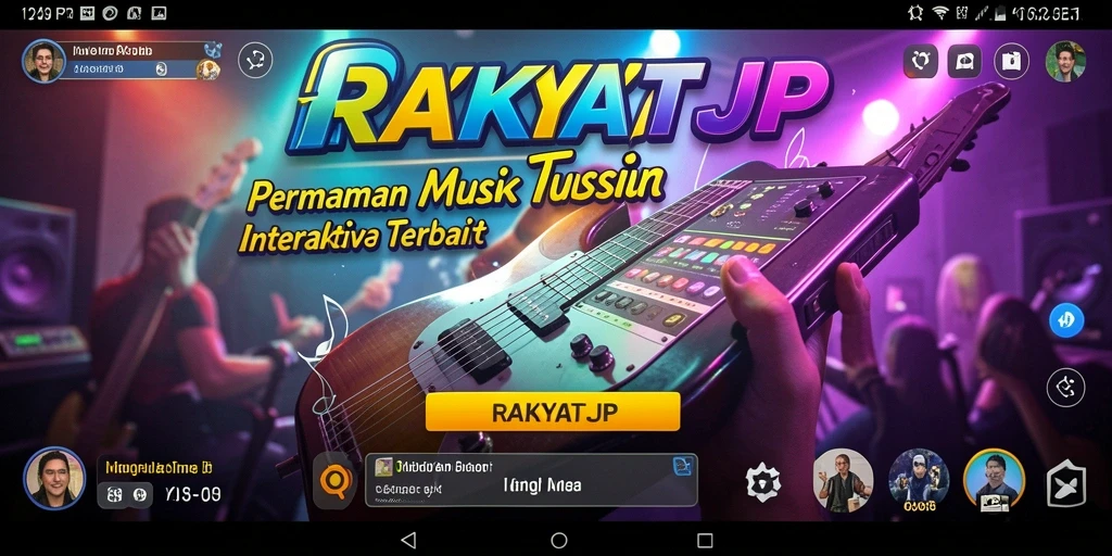 Screenshot RAKYATJP menampilkan gameplay musik yang interaktif dan menyenangkan.