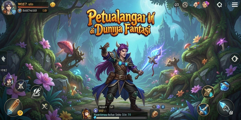 Tampilan gameplay seru dari WG87 dalam petualangan epik.